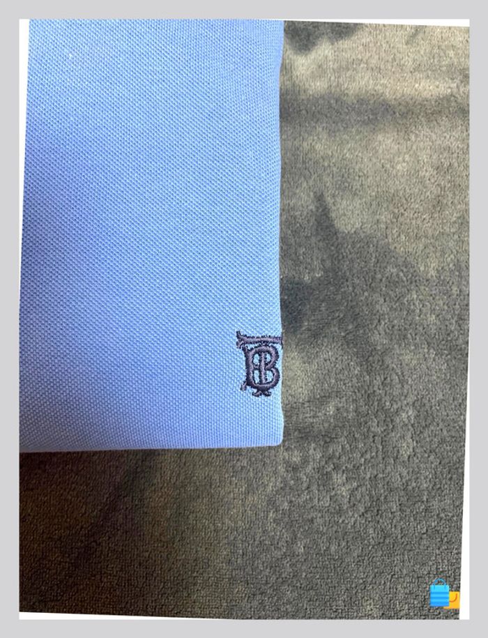 đ Polo homme Burberry authentique â Taille XL â Coloris bleu - photo numĂ©ro 3