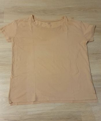 T-shirt large beige rosé Kiabi XS
