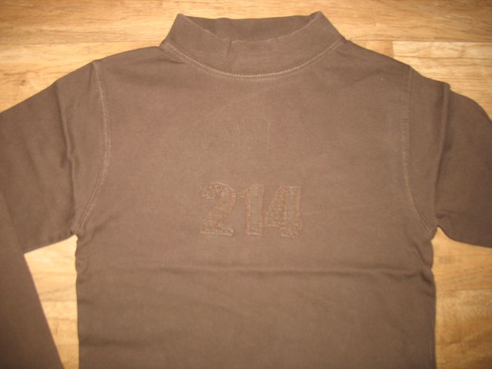 TEE SHIRT ML MARRON GARÇON - OKAIDI - 8 ANS - n°01 - photo numéro 3