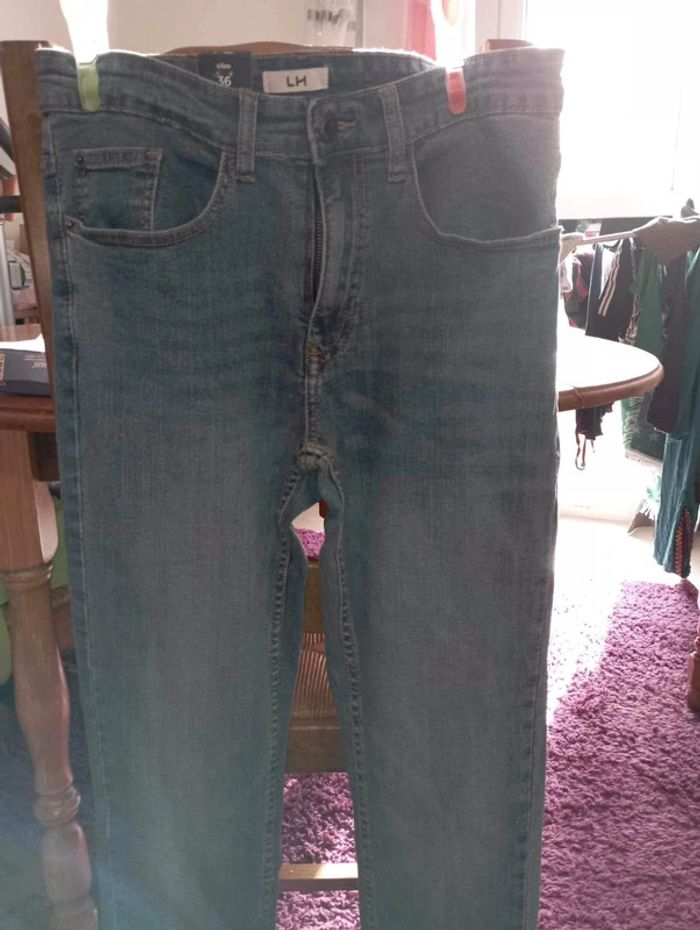 Pontalon jean slim bleu taille 36 marque LH neuf avec étiquette. - photo numéro 6
