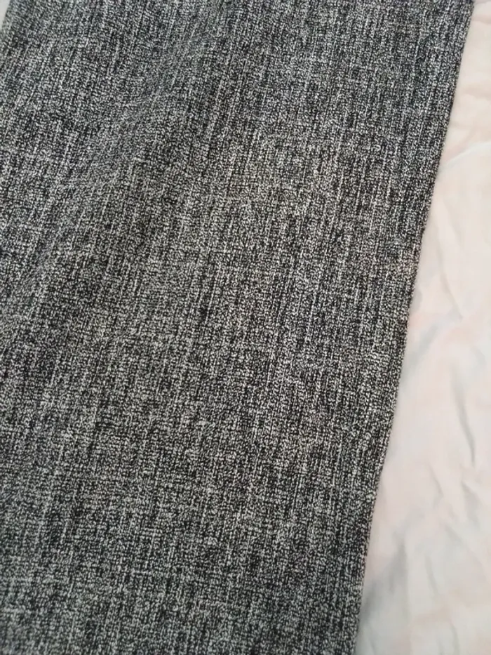 Pantalon Vila T38 – maille épaisse, coupe large oversize gris chiné - photo numéro 9