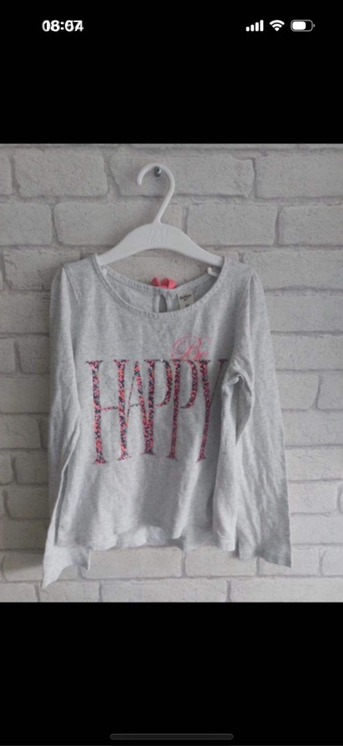 Tee shirt manches longues Oshkosh taille 6 ans