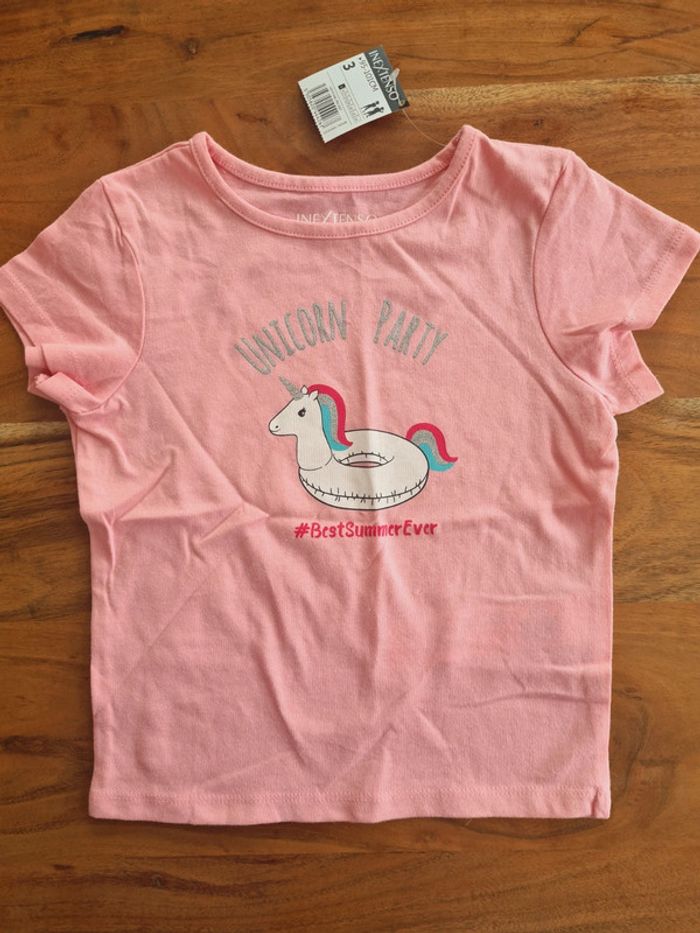 Tee-shirt bouée licorne 3 ans neuf