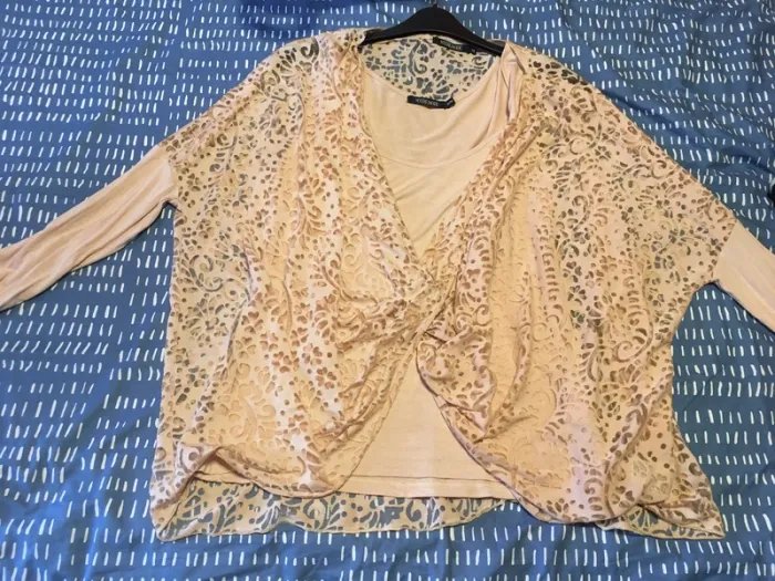 ensemble tunique débardeur pêche taille 46/48 - photo numéro 2