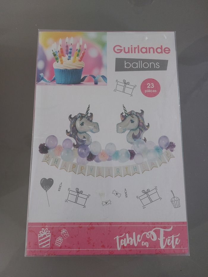 Guirlande ballons licorne
