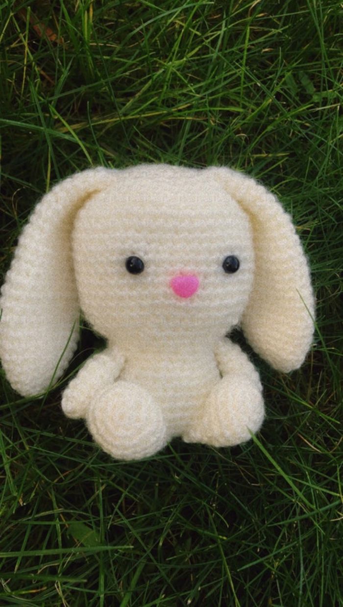 Peluche lapin blanc 🤍