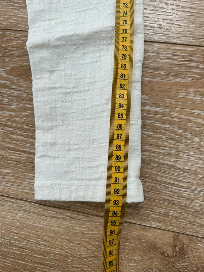 Jeans blanc kookai slim piquée fermetures chevilles - photo numéro 8