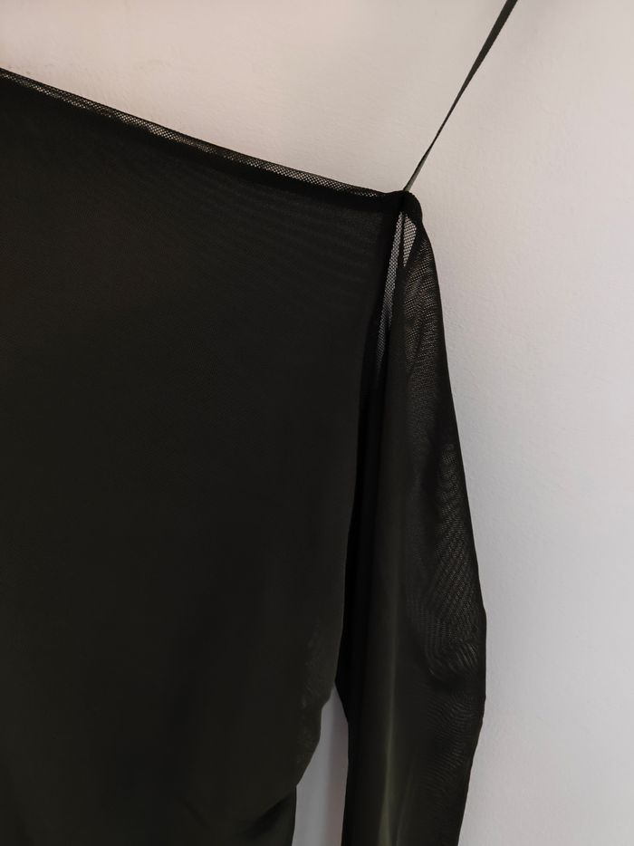 Haut de soirée asymétrique Vert Kaki Stradivarius  TM - photo numéro 3