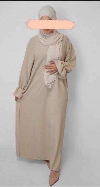 Abaya manches tulipes