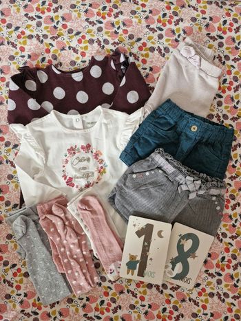 Lot vêtements bébé fille 18 mois mi saison