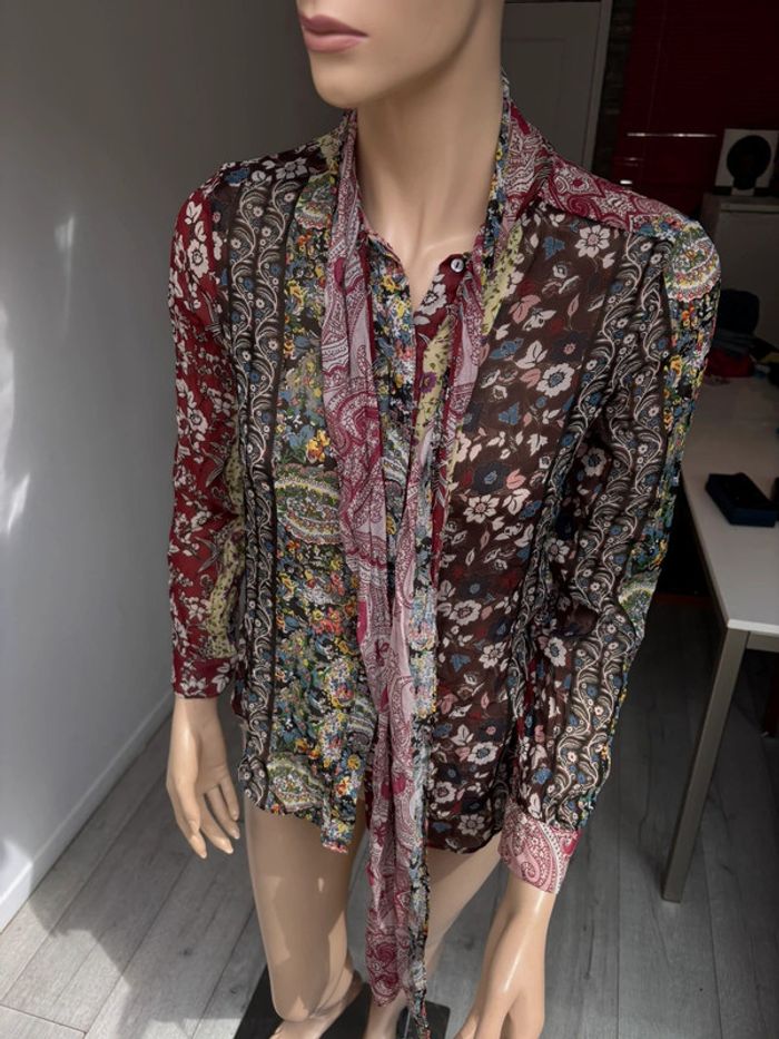 Chemisier Zara à fleurs neuf - photo numéro 8