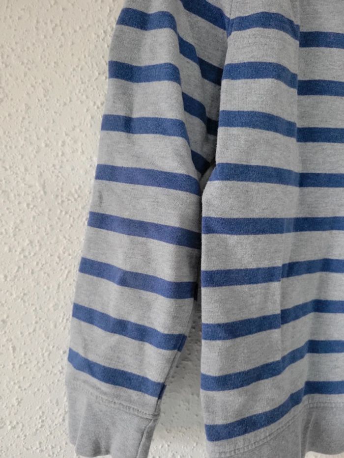 Pull garçon Okaidi 8 ans rayures motif vélo - photo numéro 6