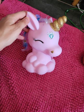 Veilleuse licorne rose plus de 20cm