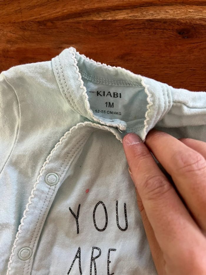 2 Pyjamas 1 mois fille - photo numéro 3