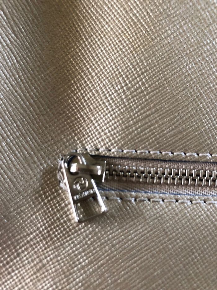 Sac à main Texier couleur beige irisé - photo numéro 12