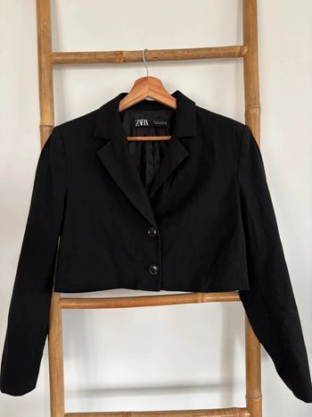 Blazer court noir zara taille S