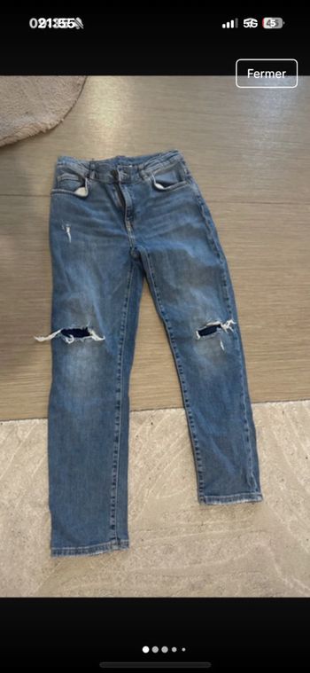 Jeans Zara façon trouée 11/12 152 cm