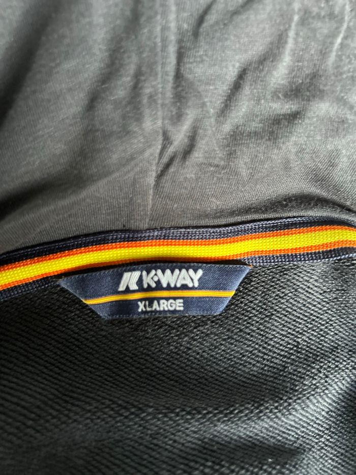 Sweat capuche marine zippé XL K-Way - photo numéro 5