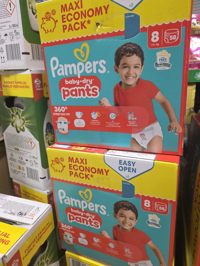 2 cartons pampers baby dry pants T8