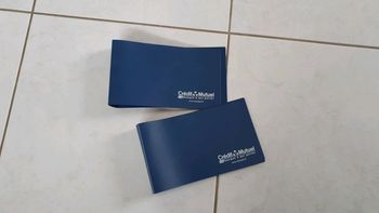 Lot de 2 petits classeurs crédit mutuel neuf v5
