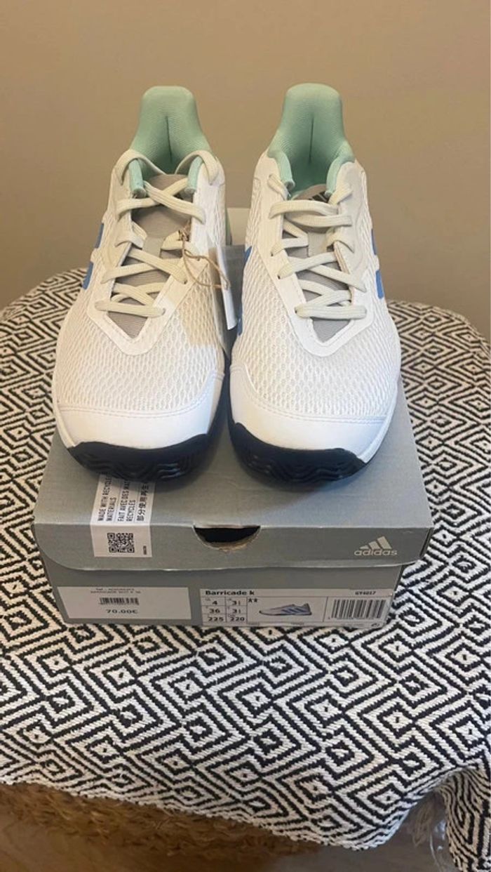 Adidas Barricade K junior Chaussures de Tennis taille 36 Mixte - photo numéro 2