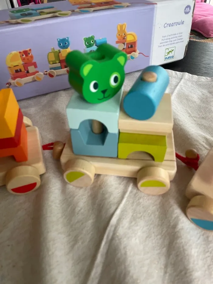 Train bois djeco créaroule neuf - photo numéro 8