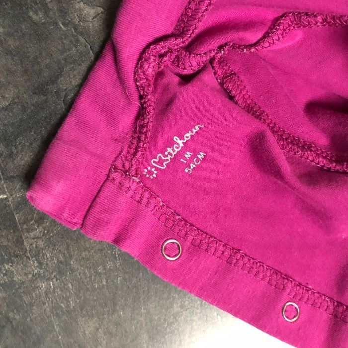 Sous pull fuschia 1 mois kiabi - photo numéro 3
