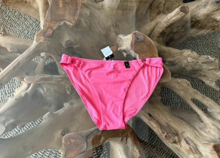 Bas de maillot de bain Etam rose polynésien bikini 36