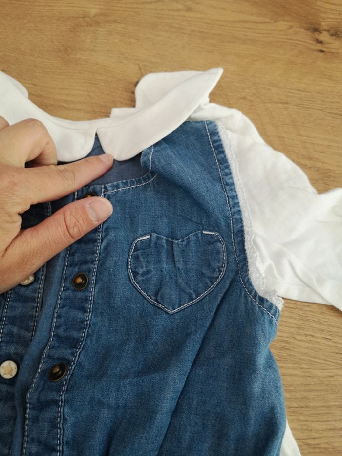 Ensemble salopette et haut kiabi 12 mois - photo numéro 4