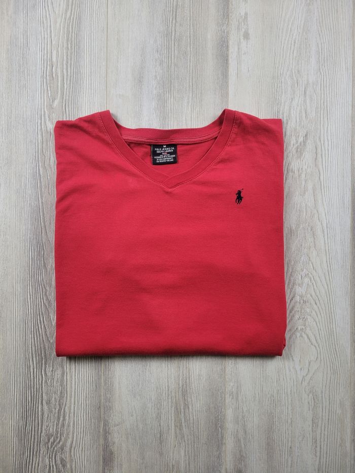 Polo manches longues Ralph Lauren – Rouge – Taille M