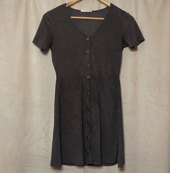 Robe mango marron kaki