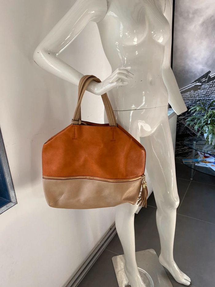 Ensemble 3 pièces sac à main pochette maquillage porte carte - photo numéro 3