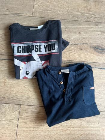 Lot teeshirt coton Zara 5-6ans