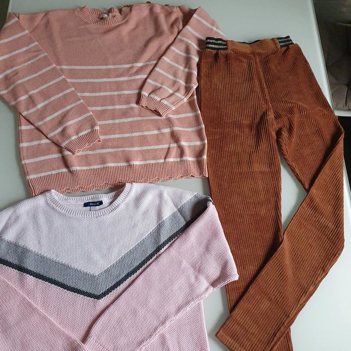 Lot Vertbaudet pulls+legging