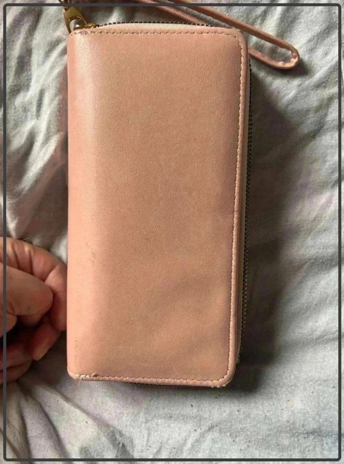 Porte  feuille  rose - photo numéro 2