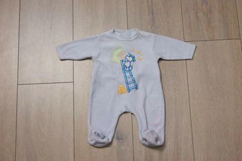 Pyjama hiver  gris. Garçon 1 mois. Marque Tex