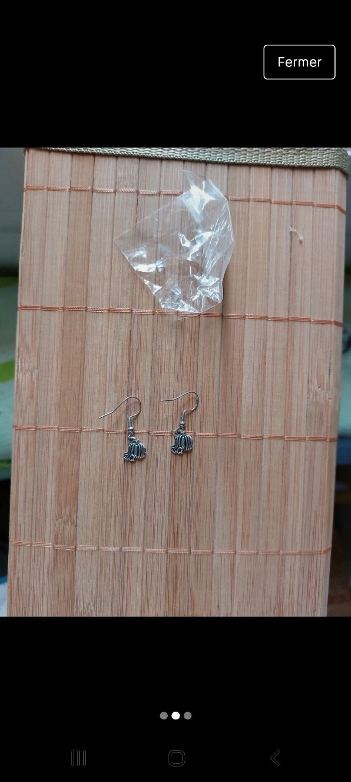 Boucles d'oreilles halloween citrouille 🎃 - photo numéro 2