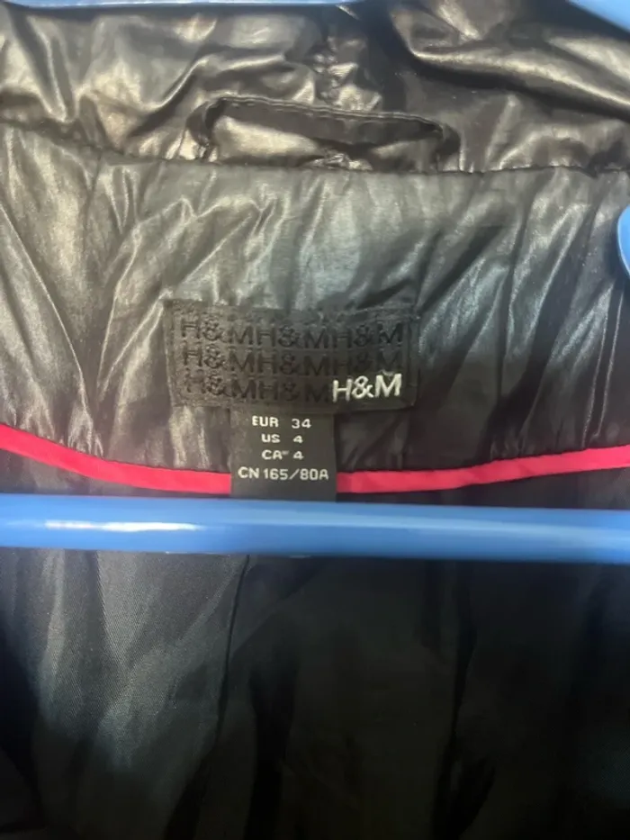 Veste d’hiver habillée H&M taille 34 noire - photo numéro 4
