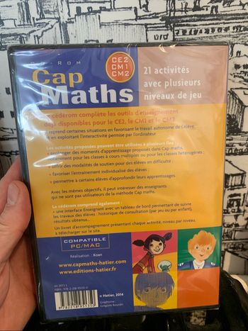 Cap sur les maths 🧮 CE2 CM1 CM2 pour Pc Mac neuf sous blister