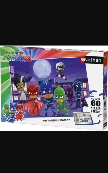 Puzzle Nathan 60 pièces Les pyjamasques contre les super méchants