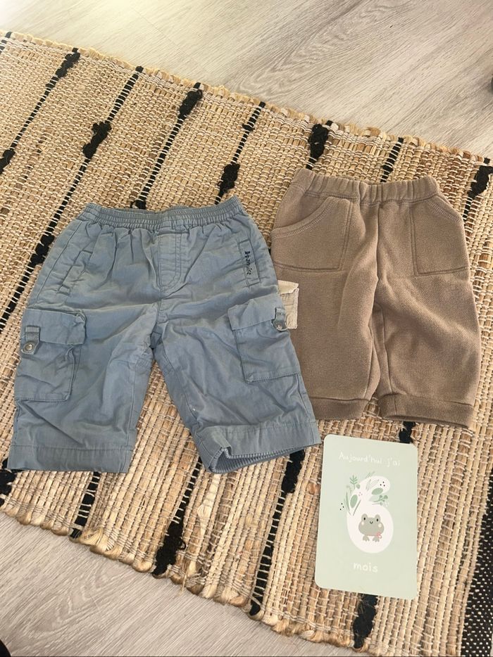 Lot pantalons bébé garçon 6 mois - photo numéro 2