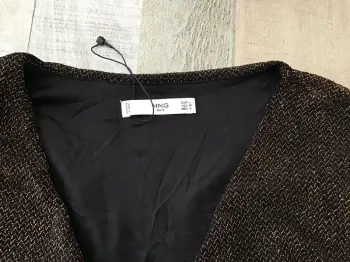 Robe fluide pailletée mango mng neuve