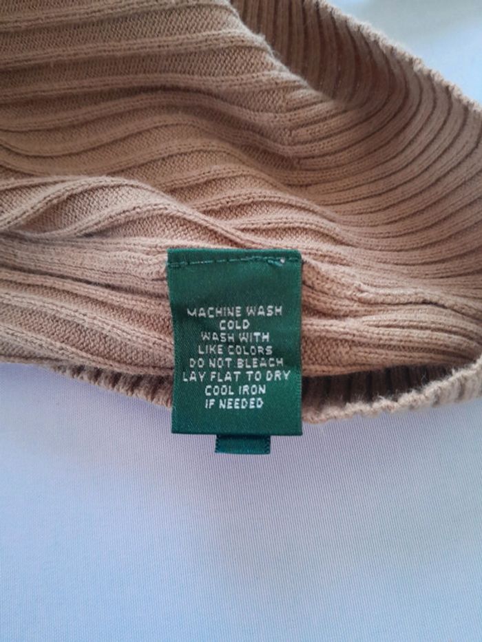 Joli petit pull coton avec bouton RL Lauren Ralph Lauren  taille L - photo numéro 6