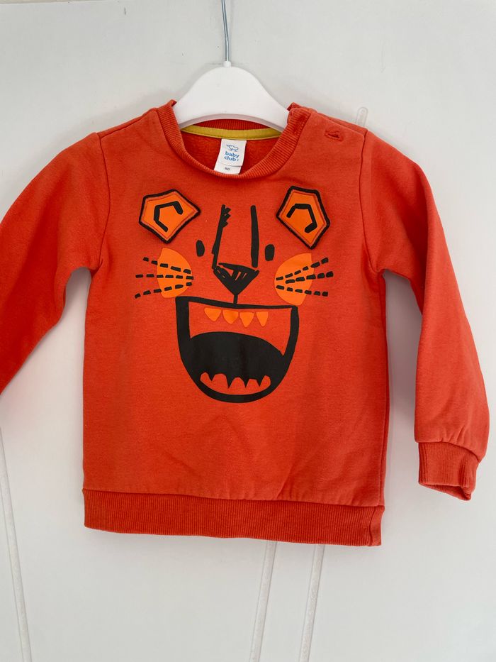 Pull orange 18 mois - photo numéro 2
