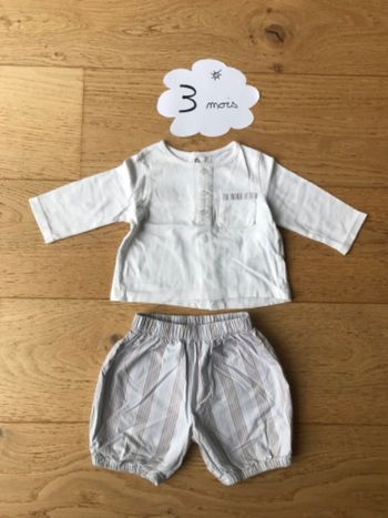 Ensemble 2 pièces Vertbaudet 3 mois