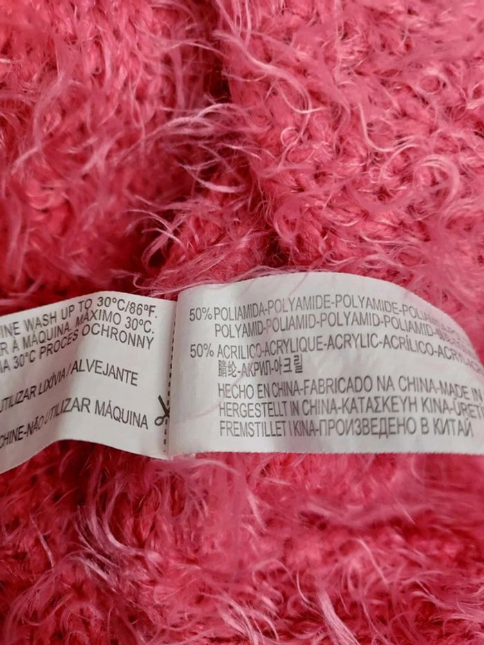 Pull rose effet poils Bershka - photo numéro 5