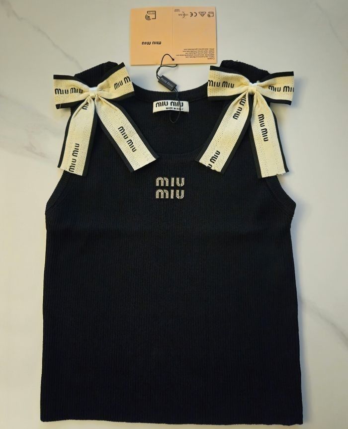 Débardeur Miu Miu noir - photo numéro 2