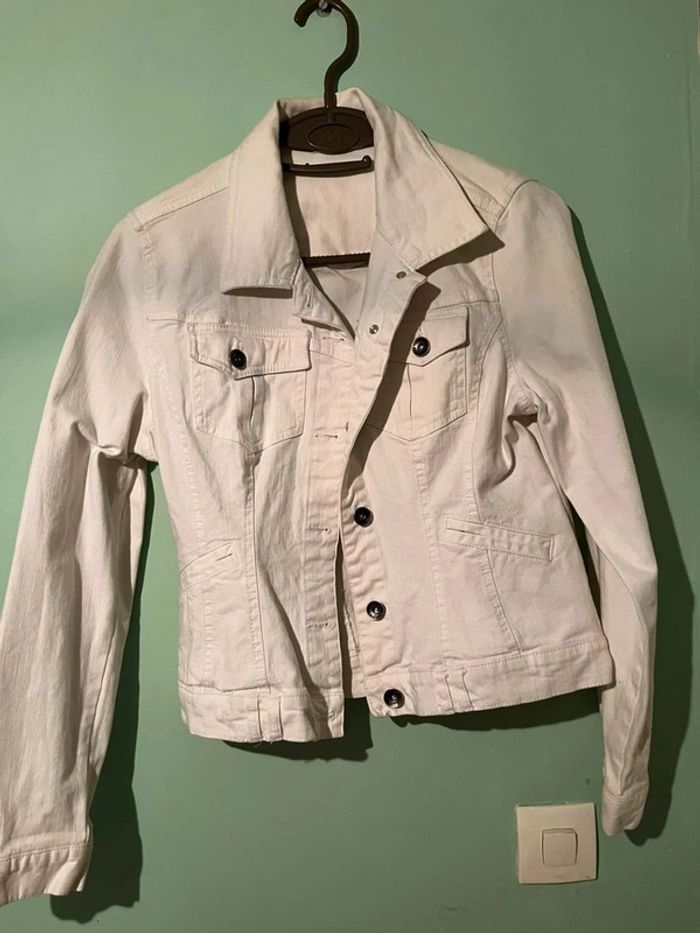 Veste en jean blanc OCCAZ Taille 36 / S