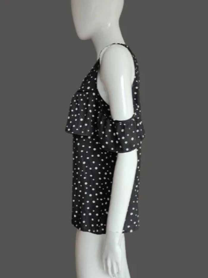 Blouse noire à pois blanc - photo numéro 4