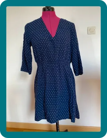 Robe cache cœur H&M motif pois taille 42